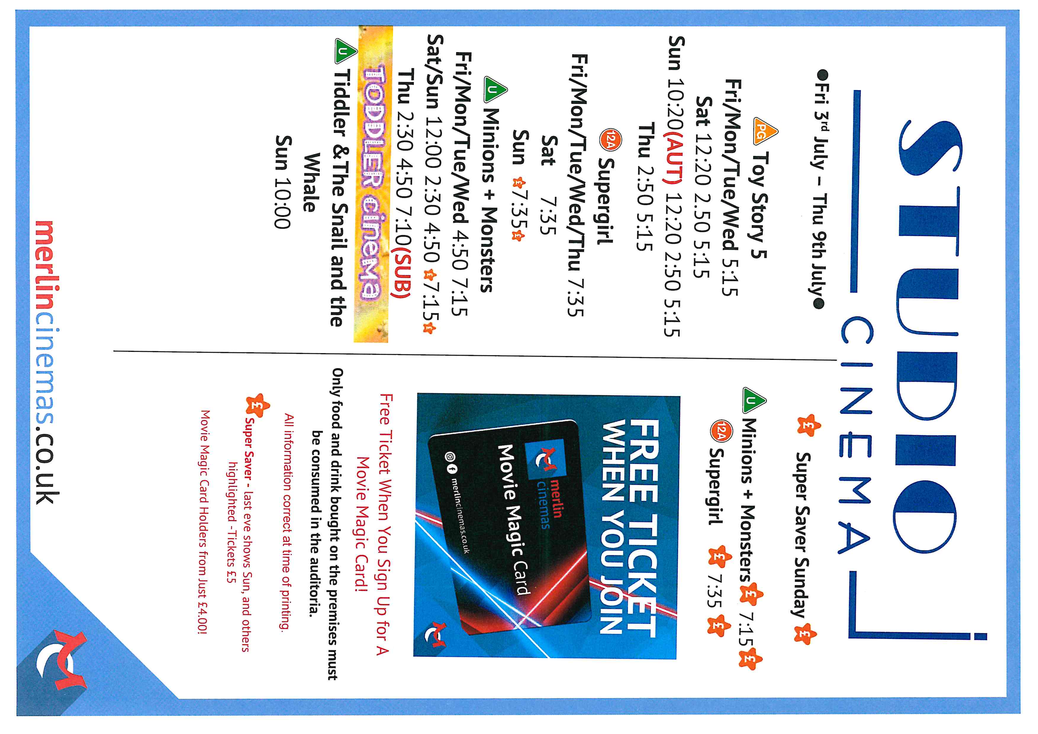 Studio Cinema Listings 3.7.26-9.7.26